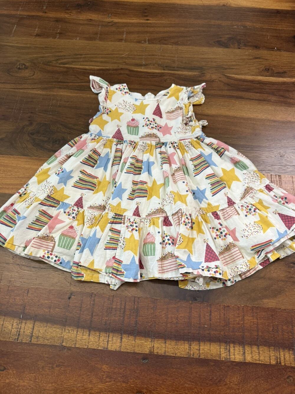 Pink Chicken Jennifer Dress in Birthday Star size 2Y